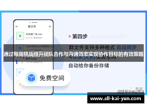 通过每周挑战提升团队合作与沟通效率实现协作目标的有效策略